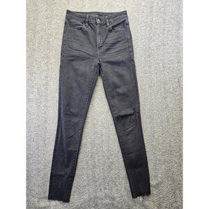 American Eagle Jeans Womens Size 2 Black Super Hi Rise Jegging 360° Next Level